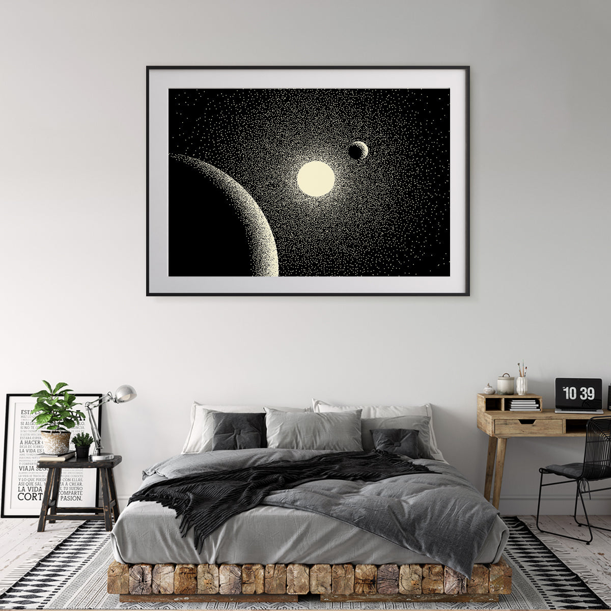 Space Landscape Planet Retro Posters Wall Art-Horizontal Posters NOT FRAMED-CetArt-10″x8″ inches-CetArt