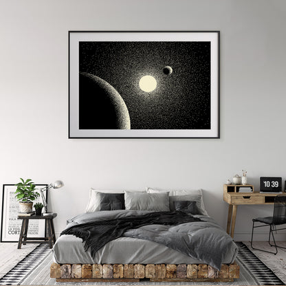 Space Landscape Planet Retro Posters Wall Art-Horizontal Posters NOT FRAMED-CetArt-10″x8″ inches-CetArt