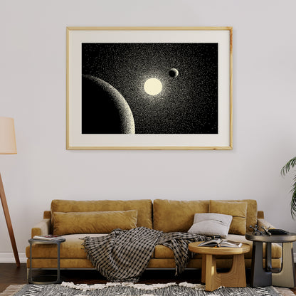 Space Landscape Planet Retro Posters Wall Art-Horizontal Posters NOT FRAMED-CetArt-10″x8″ inches-CetArt