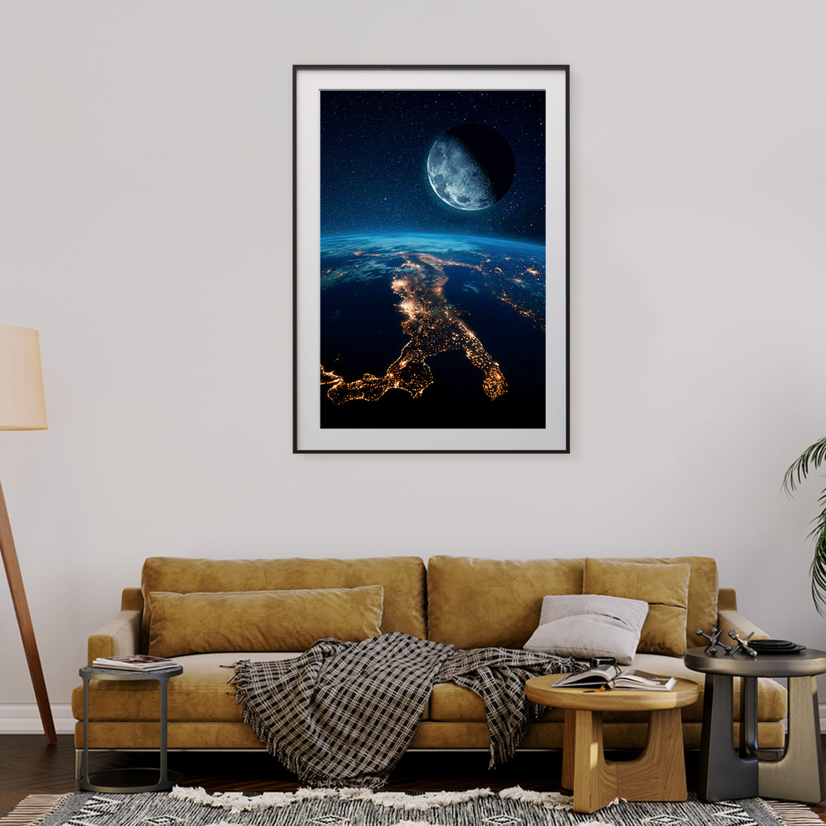 Earth's City Lights Posters For Wall Decor-Vertical Posters NOT FRAMED-CetArt-8″x10″ inches-CetArt