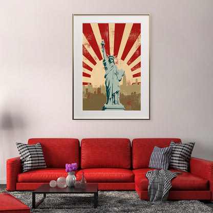 Statue of Liberty New York City Vintage Posters Ideas-Vertical Posters NOT FRAMED-CetArt-8″x10″ inches-CetArt