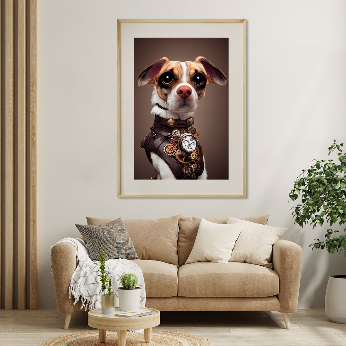 Steampunk Dog Modern Art Posters Prints-Vertical Posters NOT FRAMED-CetArt-8″x10″ inches-CetArt