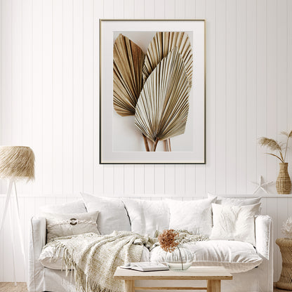 Stylish Dry Palm Leaves Poster Print Gift Wall Art-Vertical Posters NOT FRAMED-CetArt-8″x10″ inches-CetArt