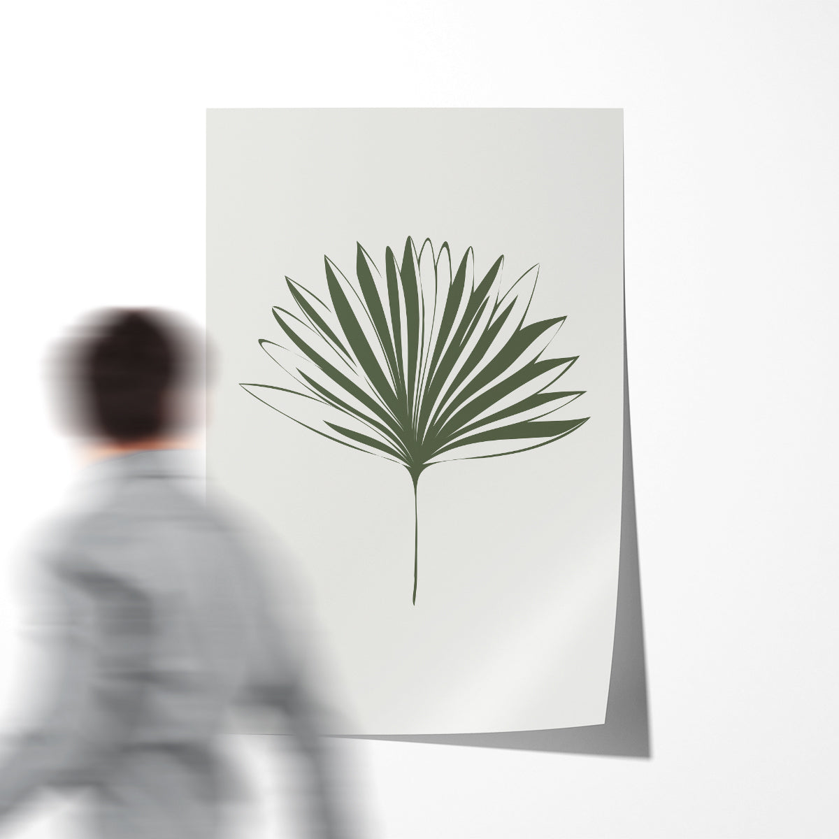 Green Palm Leaf Poster Trendy Botanical Posters Art Prints For Wall-Vertical Posters NOT FRAMED-CetArt-8″x10″ inches-CetArt