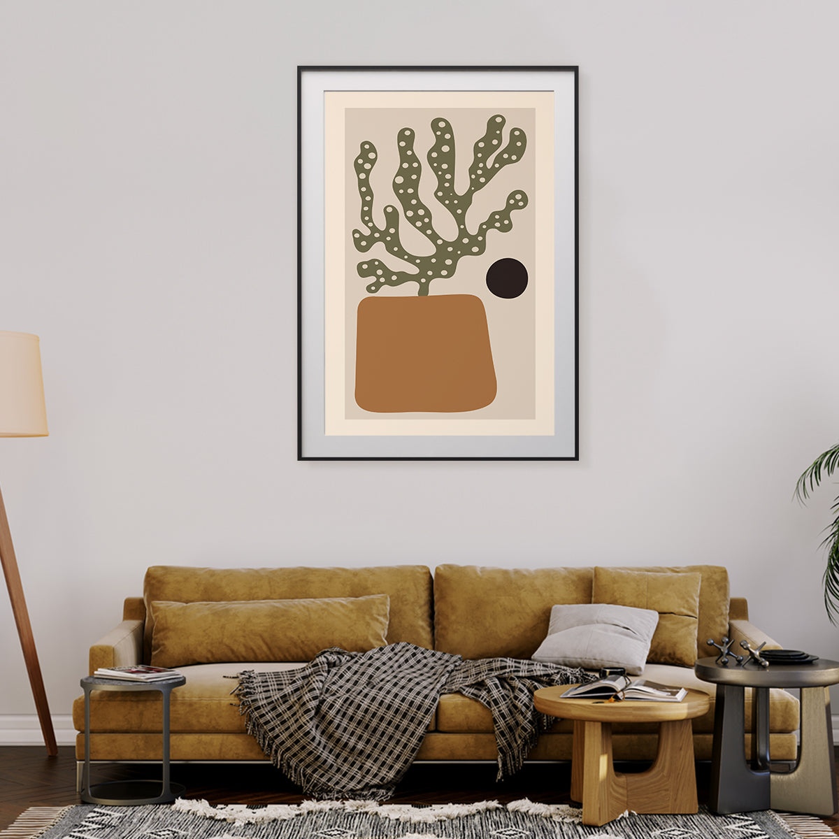 Vintage Boho Style Abstract Plant Posters And Prints-Vertical Posters NOT FRAMED-CetArt-8″x10″ inches-CetArt