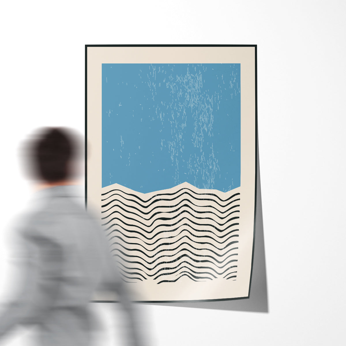 Abstract Minimalist Blue Sea Poster Art For Home Decor-Vertical Posters NOT FRAMED-CetArt-8″x10″ inches-CetArt