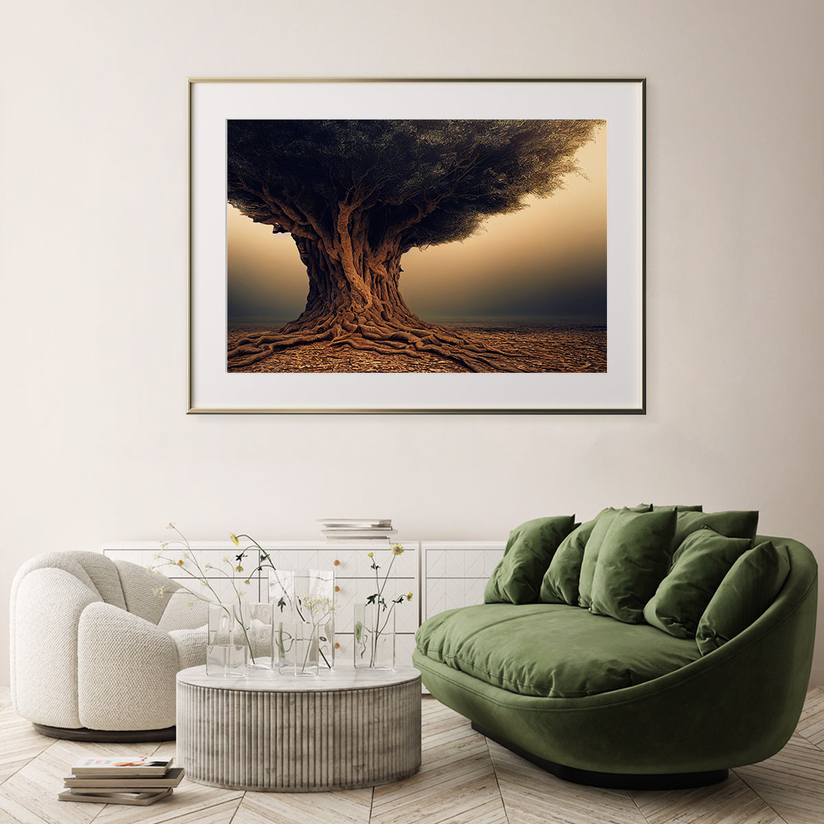 Impressive Large Tree Modern Abstract Art Posters-Horizontal Posters NOT FRAMED-CetArt-10″x8″ inches-CetArt