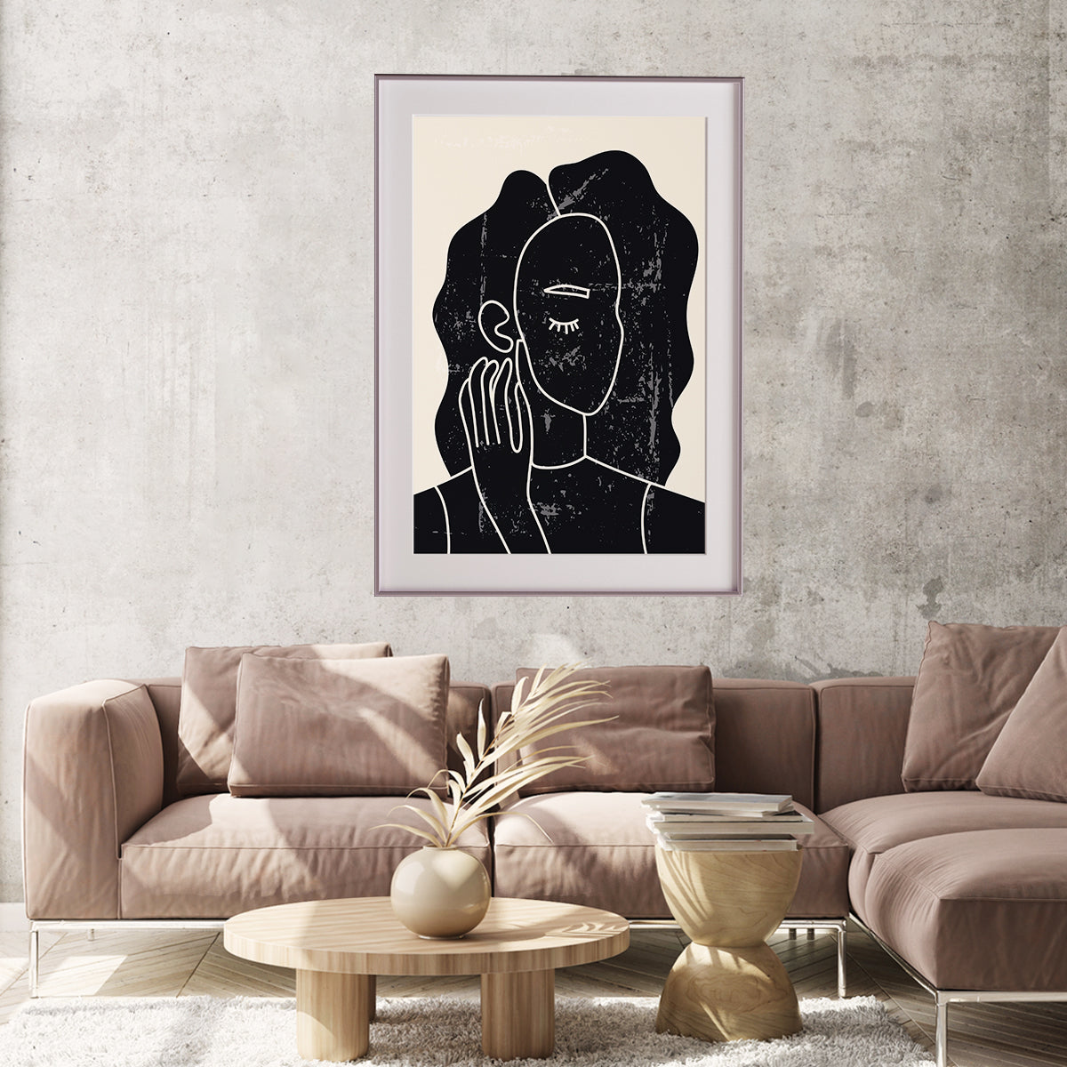 Woman Portrait Modern Abstract Art Posters-Vertical Posters NOT FRAMED-CetArt-8″x10″ inches-CetArt