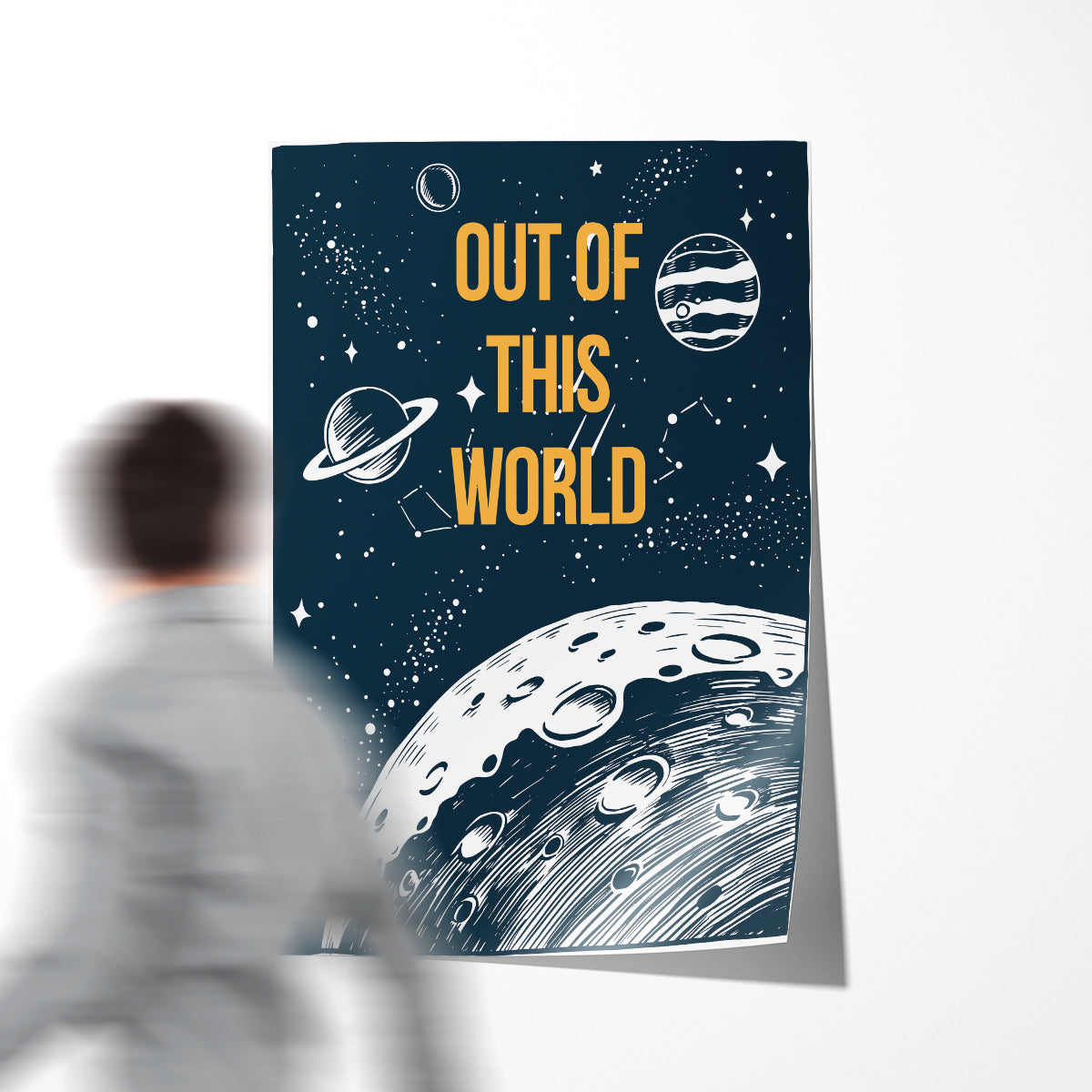 Motivational Quote Posters Out of This World Decor for Wall-Vertical Posters NOT FRAMED-CetArt-8″x10″ inches-CetArt