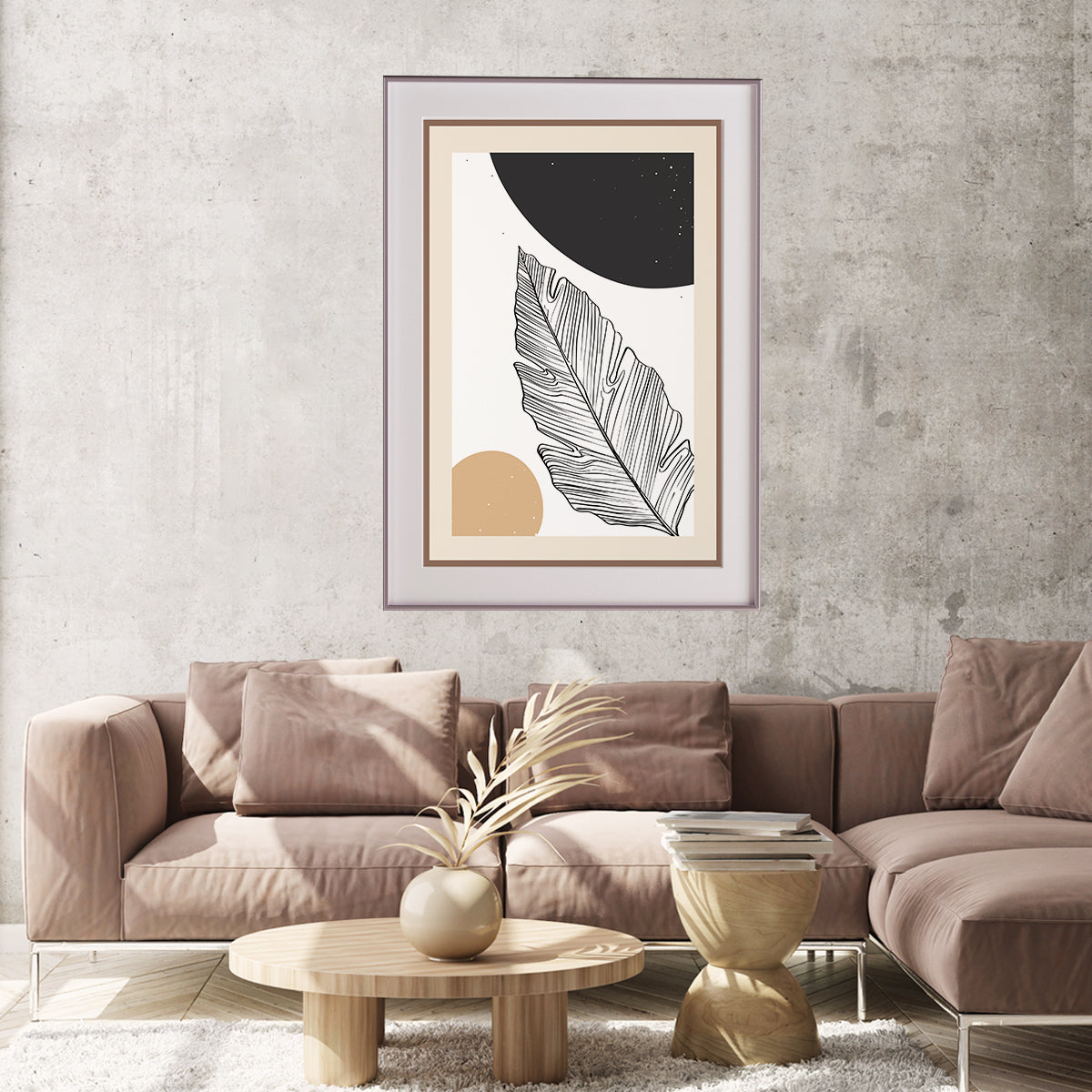 Modern Abstract Leaves Poster Art Decor-Vertical Posters NOT FRAMED-CetArt-8″x10″ inches-CetArt