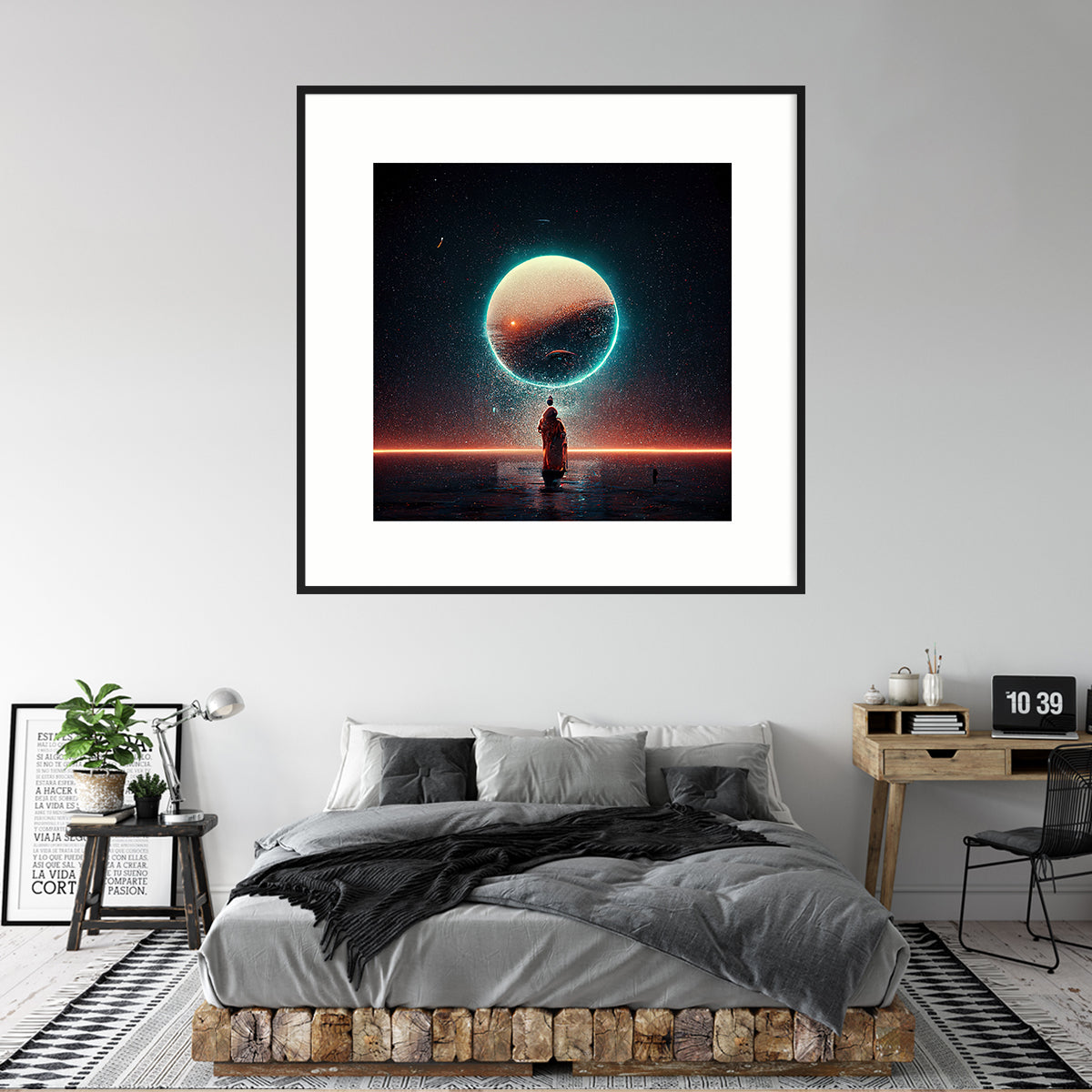 Beautiful Endless Solar System Modern Art Poster-Square Posters NOT FRAMED-CetArt-8″x8″ inches-CetArt