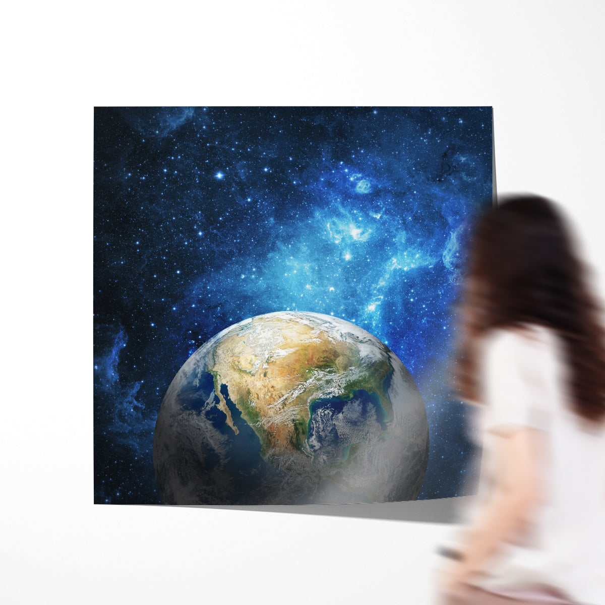 Earth and Galaxy Posters Art Room Decor-Square Posters NOT FRAMED-CetArt-8″x8″ inches-CetArt