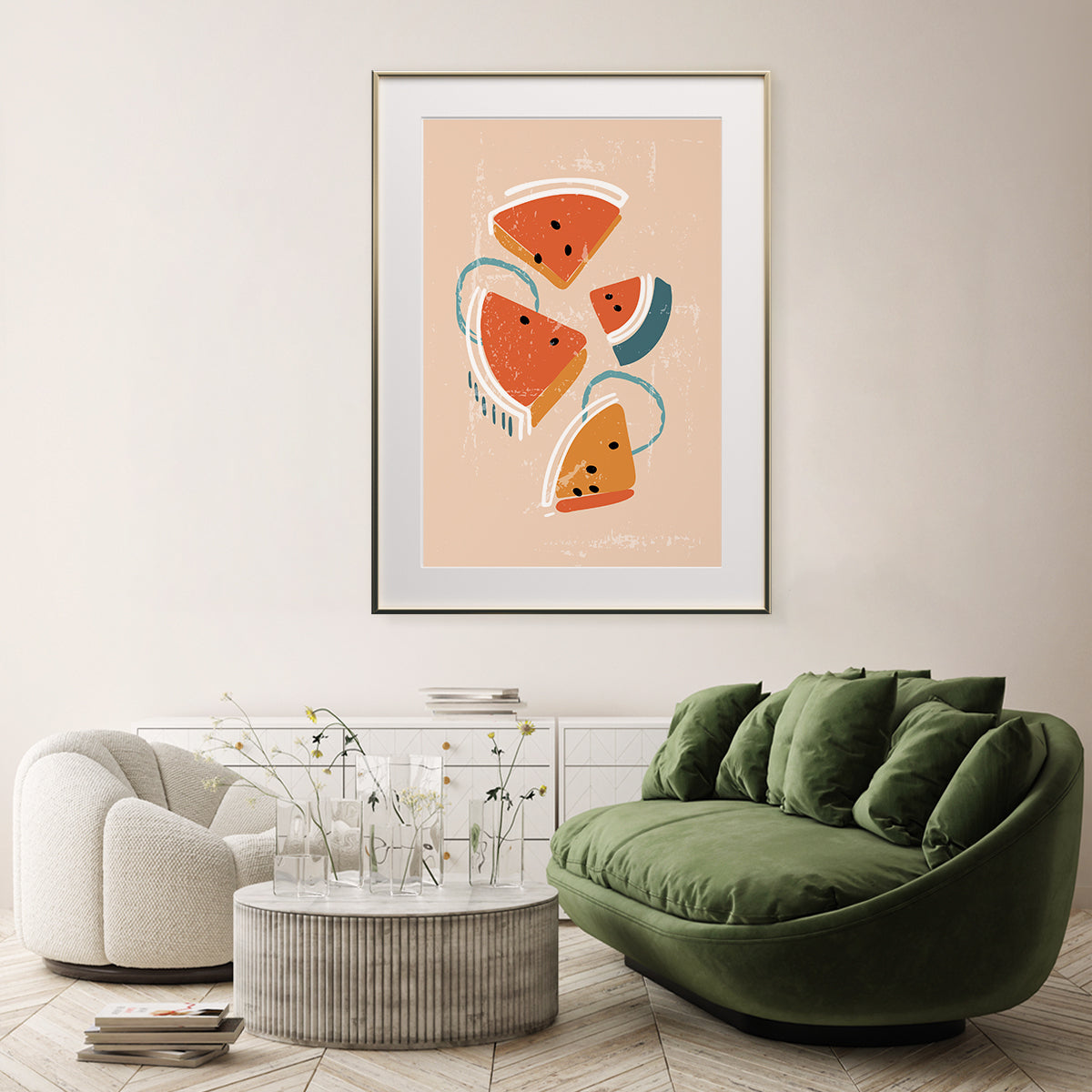 Summer Fruits Watermelon Posters Prints Wall Decor-Vertical Posters NOT FRAMED-CetArt-8″x10″ inches-CetArt