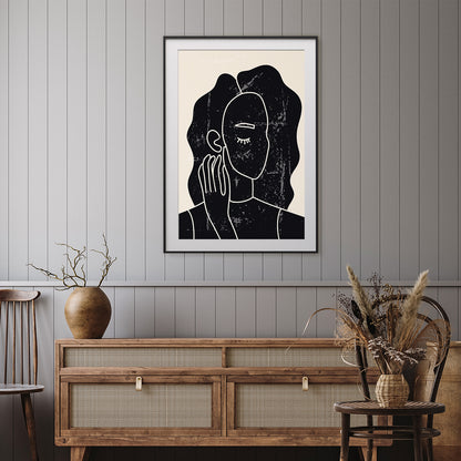 Woman Portrait Modern Abstract Art Posters-Vertical Posters NOT FRAMED-CetArt-8″x10″ inches-CetArt