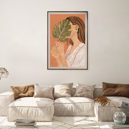 Abstract Pastel Woman Boho Portrait Poster For Home-Vertical Posters NOT FRAMED-CetArt-8″x10″ inches-CetArt