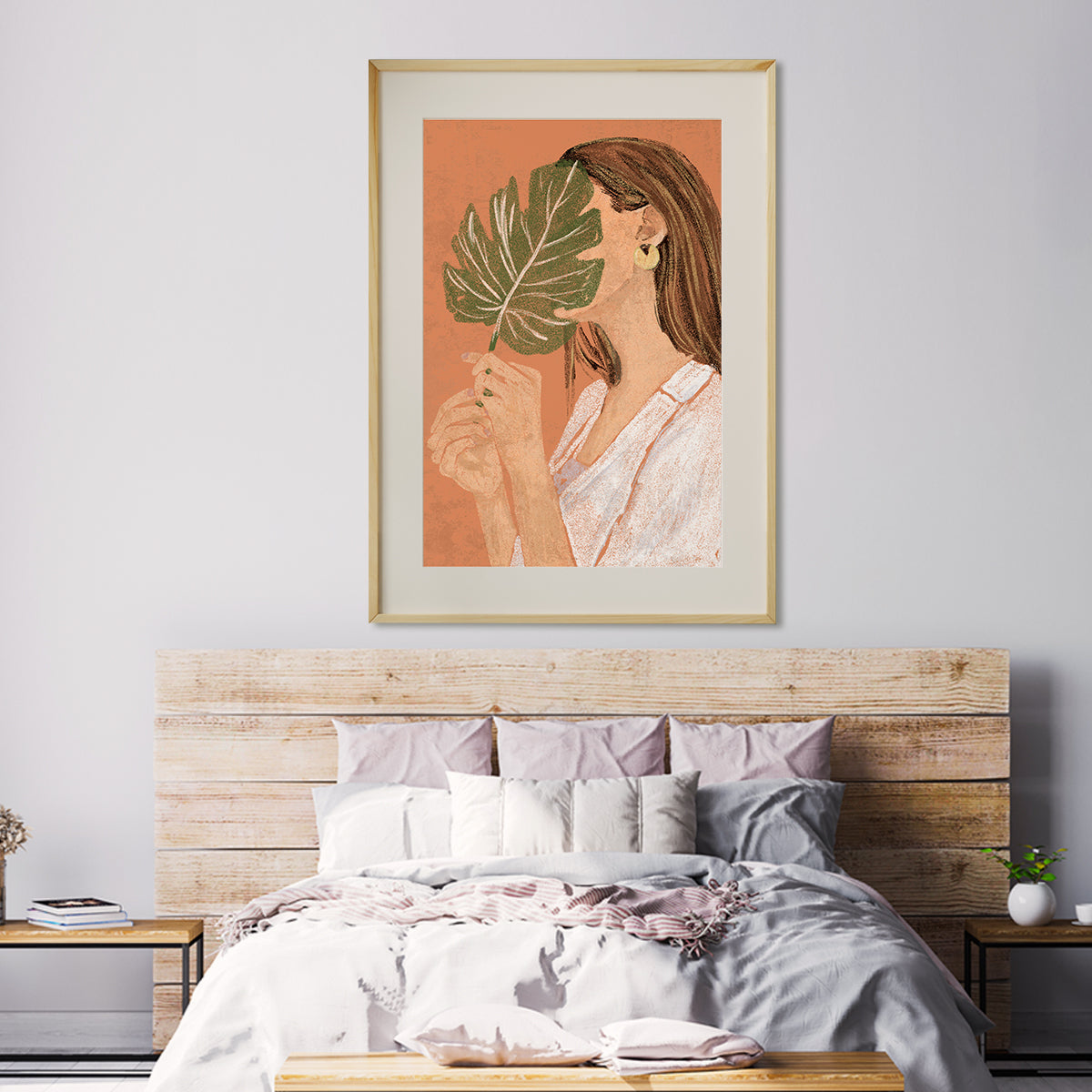 Abstract Pastel Woman Boho Portrait Poster For Home-Vertical Posters NOT FRAMED-CetArt-8″x10″ inches-CetArt