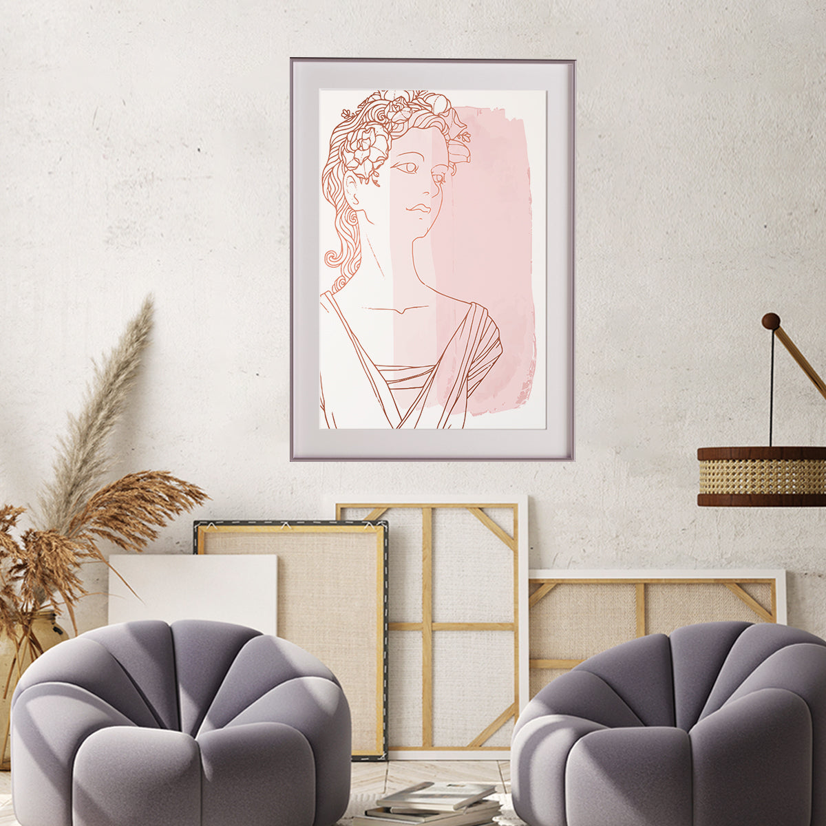 Ancient Woman Siluette Poster Decorations For Home-Vertical Posters NOT FRAMED-CetArt-8″x10″ inches-CetArt