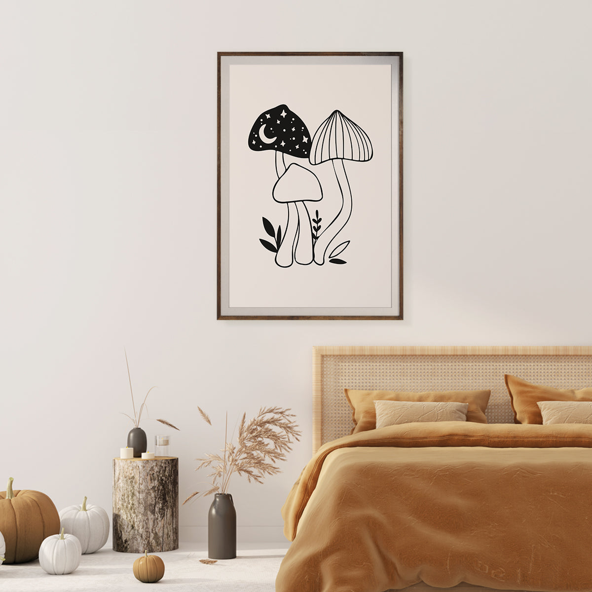 Vintage Mushrooms Famous Modern Art Prints-Vertical Posters NOT FRAMED-CetArt-8″x10″ inches-CetArt