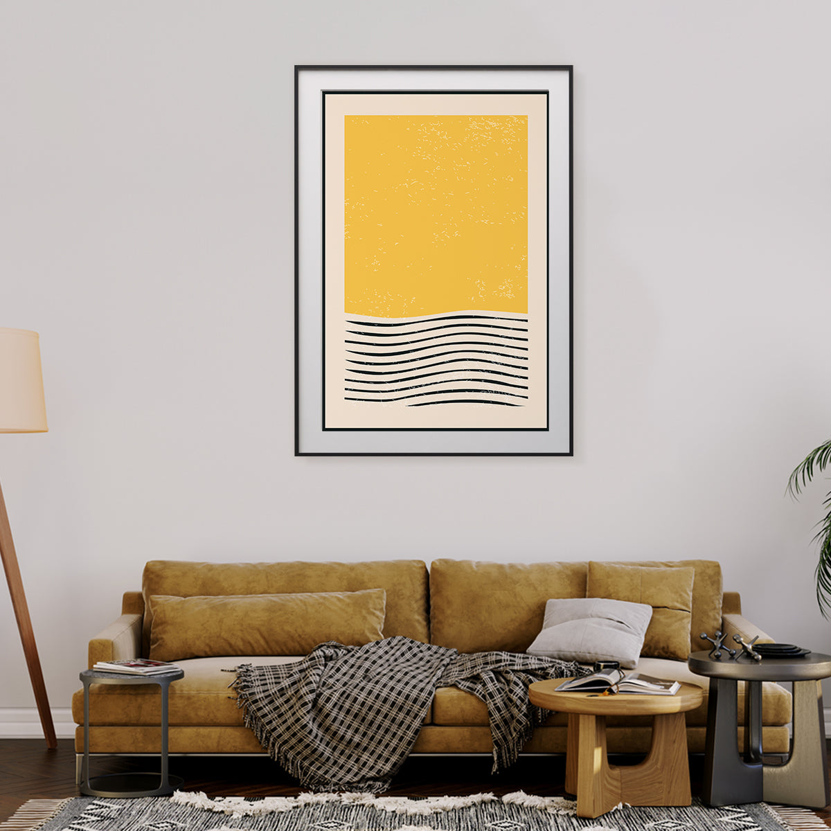 Abstract Minimalist Yellow Poster Wall Art For Your Home-Vertical Posters NOT FRAMED-CetArt-8″x10″ inches-CetArt