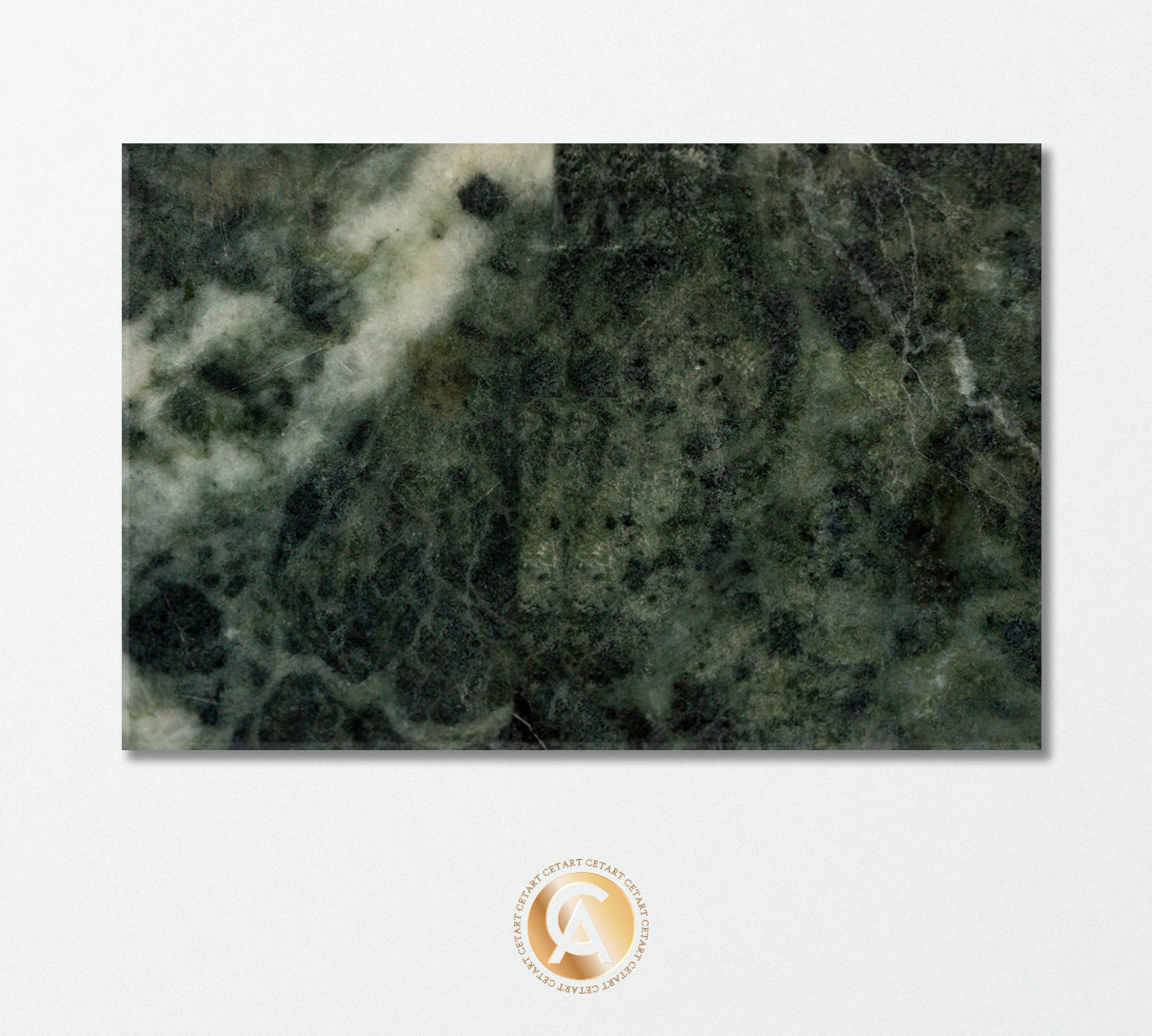 Dark Green Malachite Marble Canvas Print-Canvas Print-CetArt-1 Panel-24x16 inches-CetArt