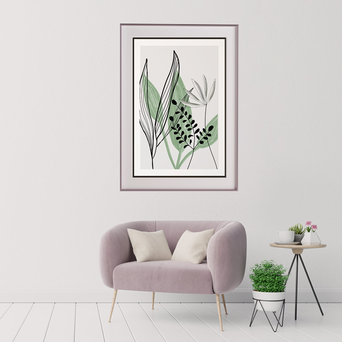 Leaf Posters Minimalist Wall Art-Vertical Posters NOT FRAMED-CetArt-8″x10″ inches-CetArt