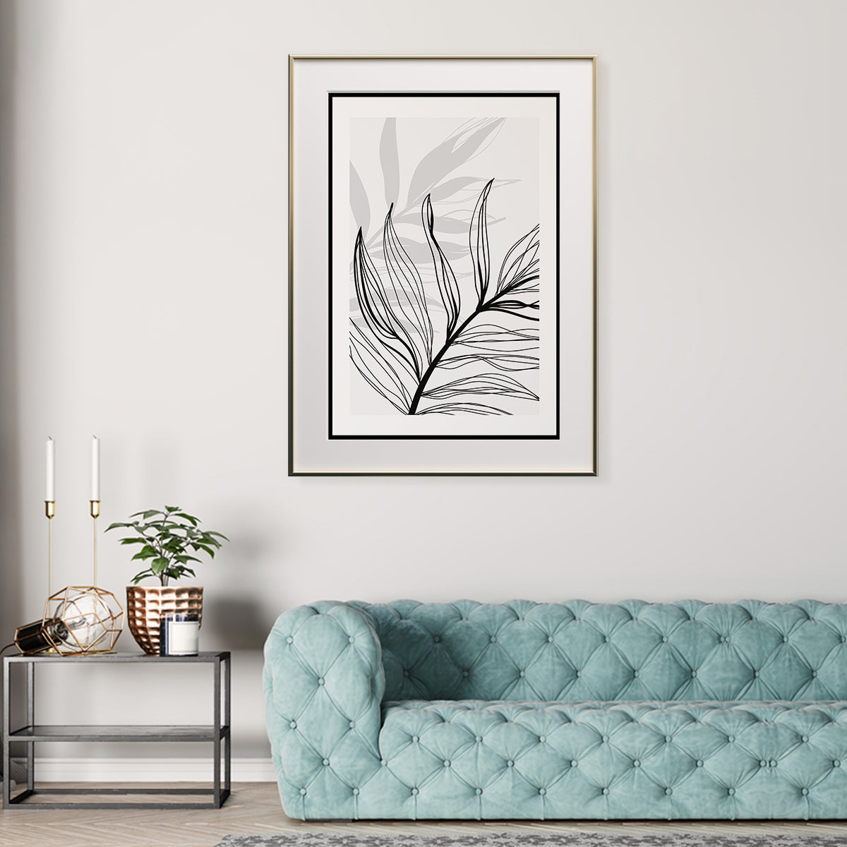 Leaves Silhouette Poster Art Wall Decor-Vertical Posters NOT FRAMED-CetArt-8″x10″ inches-CetArt