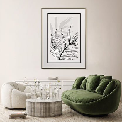 Leaves Silhouette Poster Art Wall Decor-Vertical Posters NOT FRAMED-CetArt-8″x10″ inches-CetArt