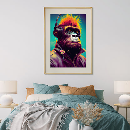 Hipster Monkey Creative Posters Wall Decor-Vertical Posters NOT FRAMED-CetArt-8″x10″ inches-CetArt