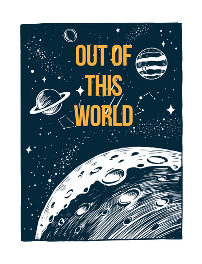 Motivational Quote Posters Out of This World Decor for Wall-Vertical Posters NOT FRAMED-CetArt-8″x10″ inches-CetArt