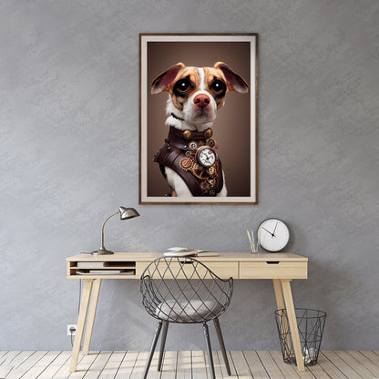 Steampunk Dog Modern Art Posters Prints-Vertical Posters NOT FRAMED-CetArt-8″x10″ inches-CetArt